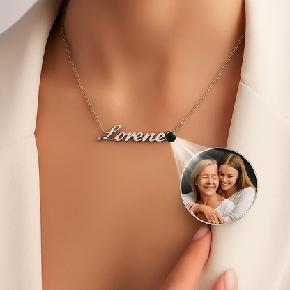 Personalized Photo and Name Necklace