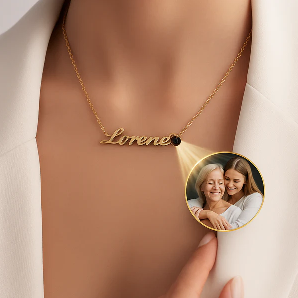 Personalized Photo and Name Necklace