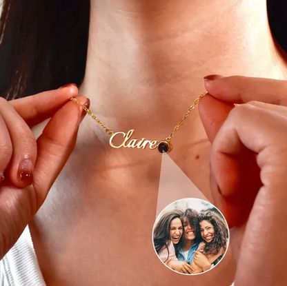 Personalized Photo and Name Necklace