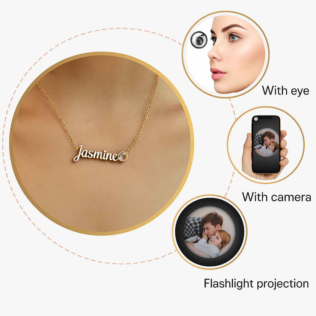 Personalized Photo and Name Necklace